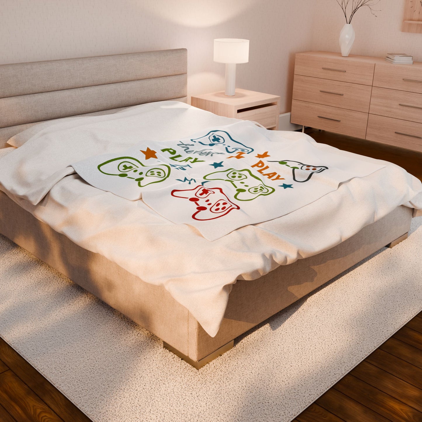 Game On Plush Blanket – Cozy Throw for Gamers, Perfect for Gaming Nights, Birthdays, Housewarming, or Holidays