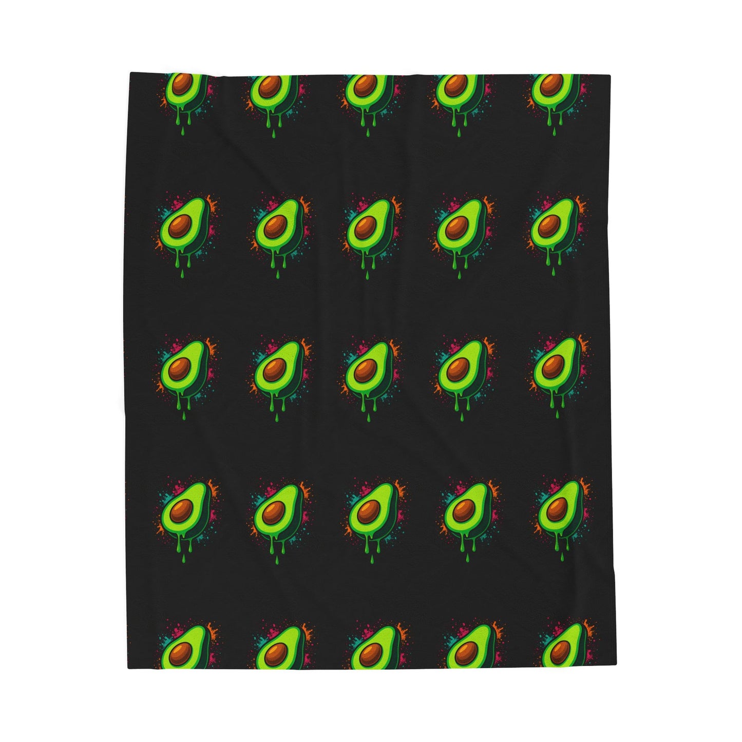 Avocado Velvet Plush Blanket - Cozy Throw for Home Decor, Gifts, Picnics, and Relaxation - Perfect for Avocado Lovers!