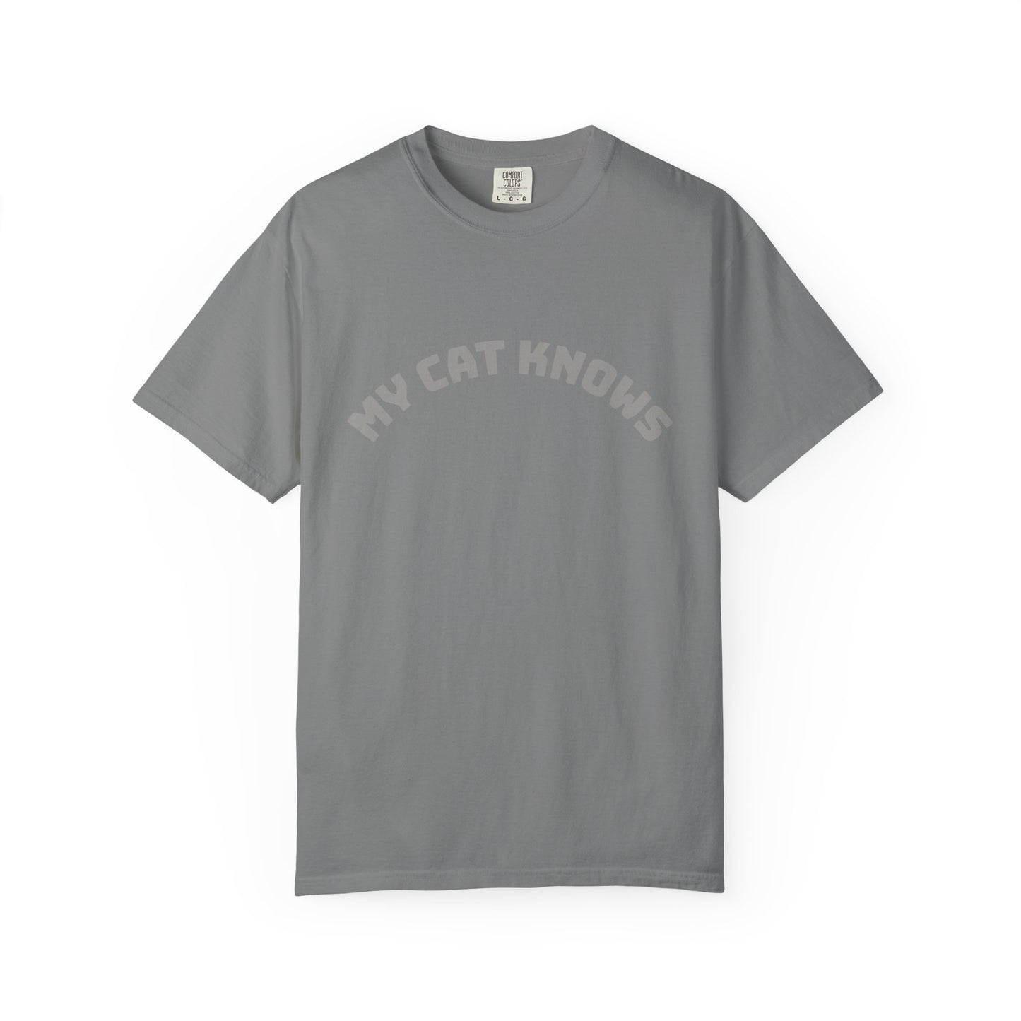 My Cat Knows T-Shirt — Cute Cat Paw Graphic Tee