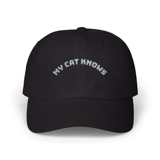 My Cat Know Embroidered Dad Cap