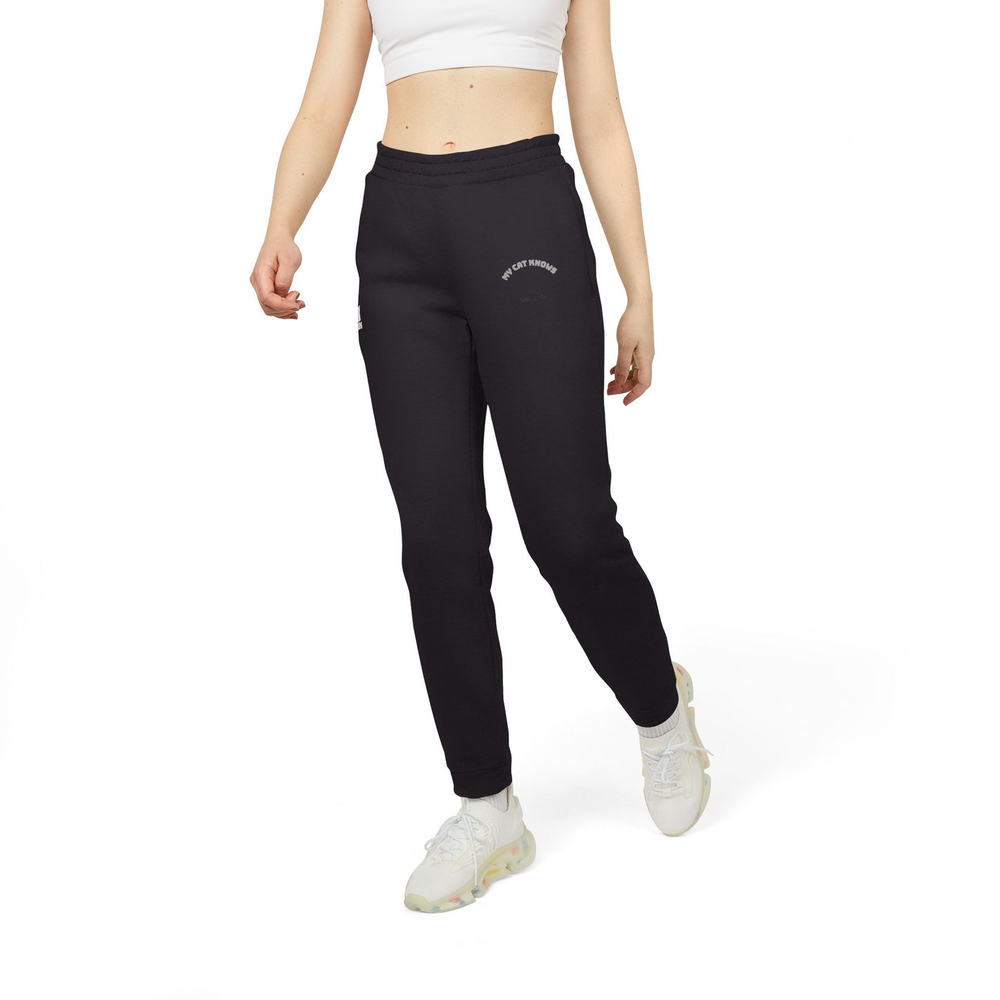 Adidas Fleece Joggers — Grey Cozy Sweatpants For Cat Lovers