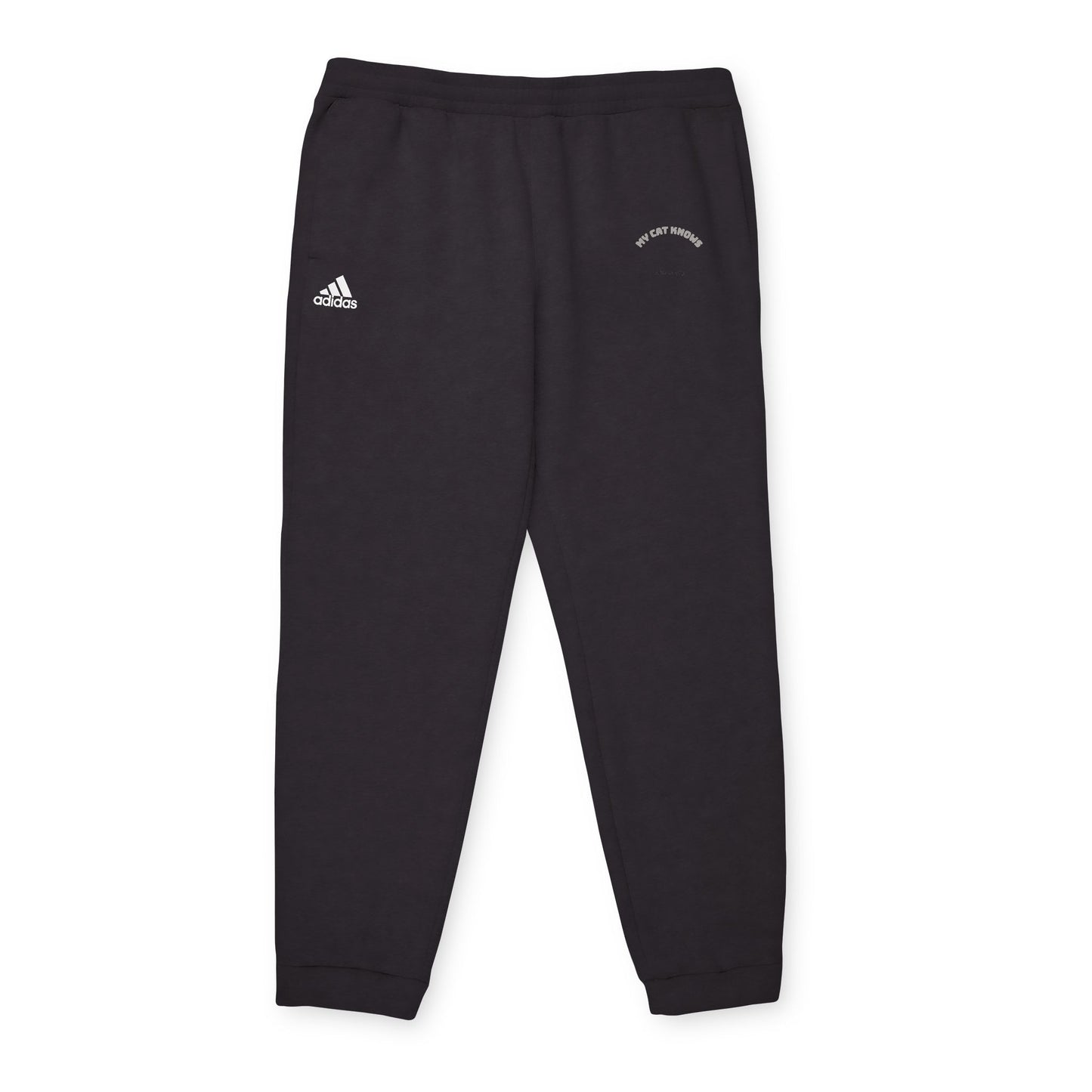 Adidas Fleece Joggers — Grey Cozy Sweatpants For Cat Lovers