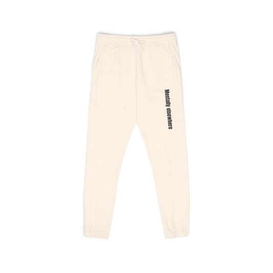 Fleece Sweatpants — Minimal Vertical Script Joggers