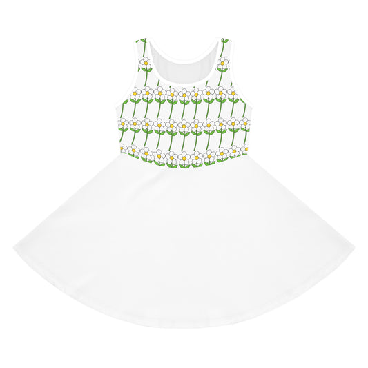 Floral Sleeveless Girls Summer Dress