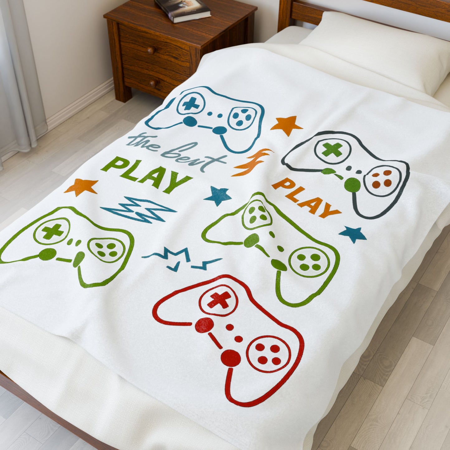Game On Plush Blanket – Cozy Throw for Gamers, Perfect for Gaming Nights, Birthdays, Housewarming, or Holidays