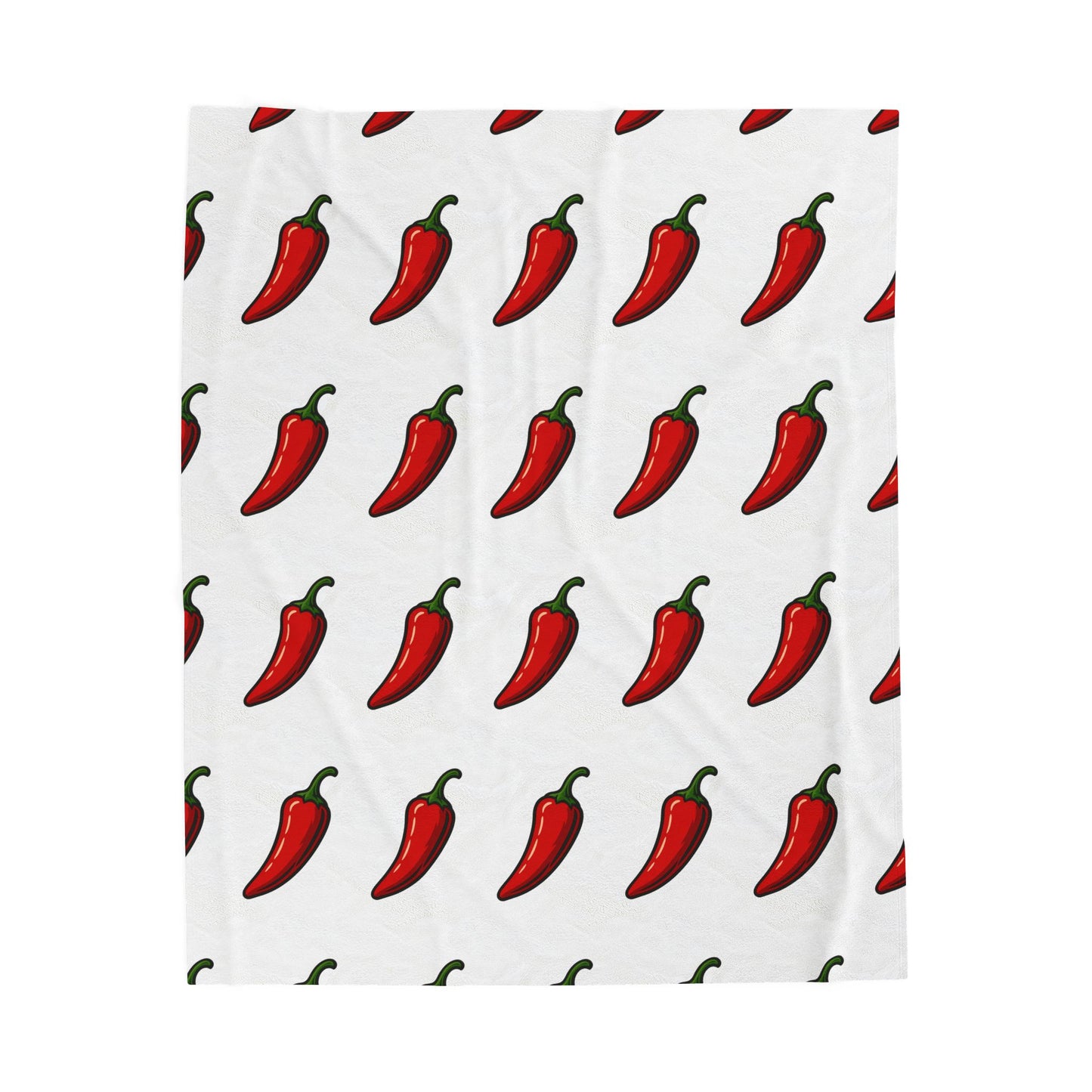 Spicy Chili Plush Blanket, Cozy Throw blanket