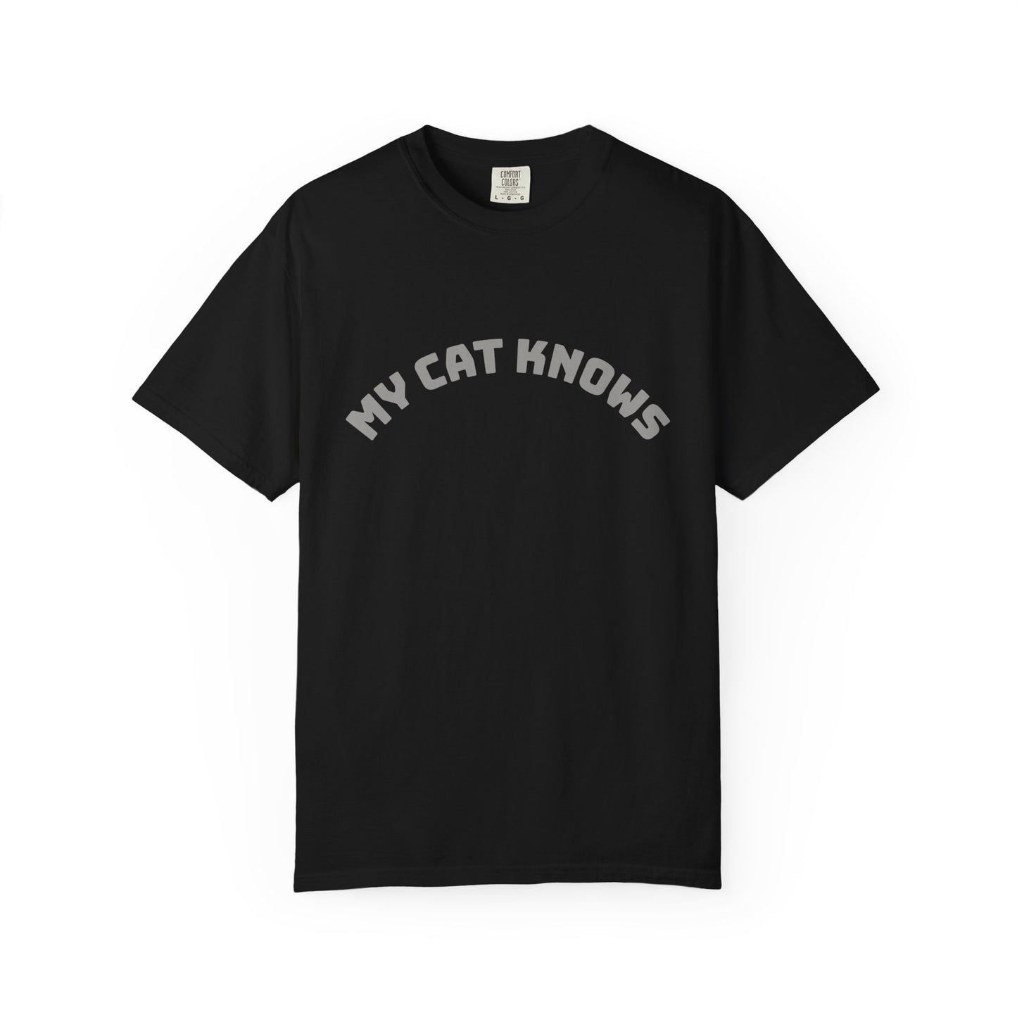 My Cat Knows T-Shirt — Cute Cat Paw Graphic Tee