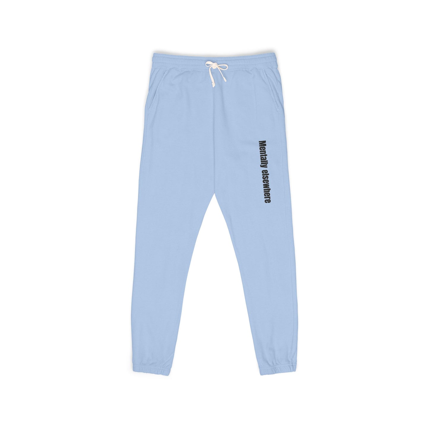Fleece Sweatpants — Minimal Vertical Script Joggers