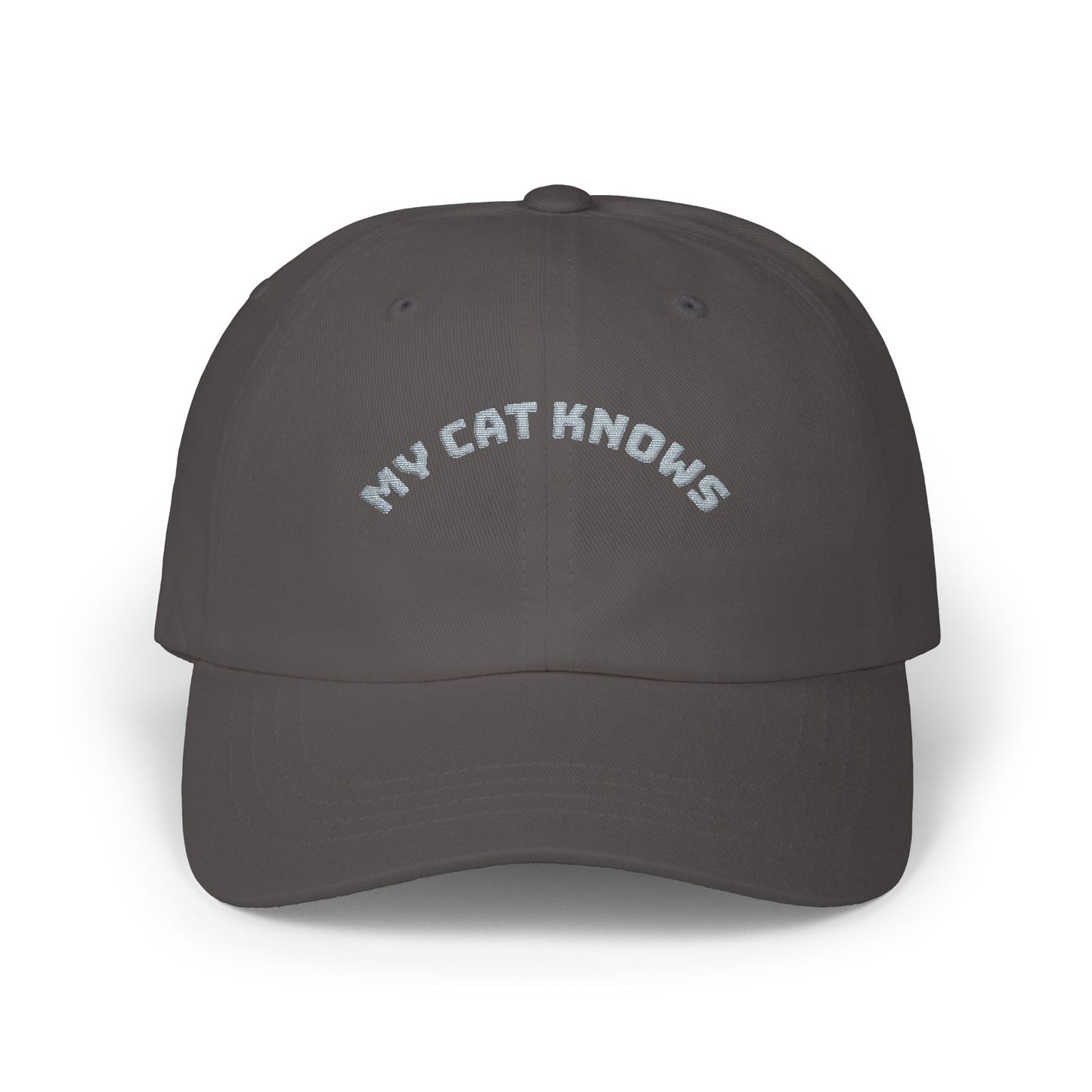 My Cat Know Embroidered Dad Cap