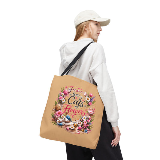 Floral Cats Tote