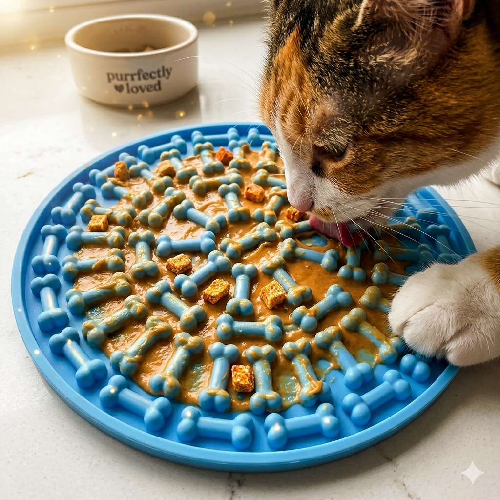 Cat Lick Mat for Anxiety Relief