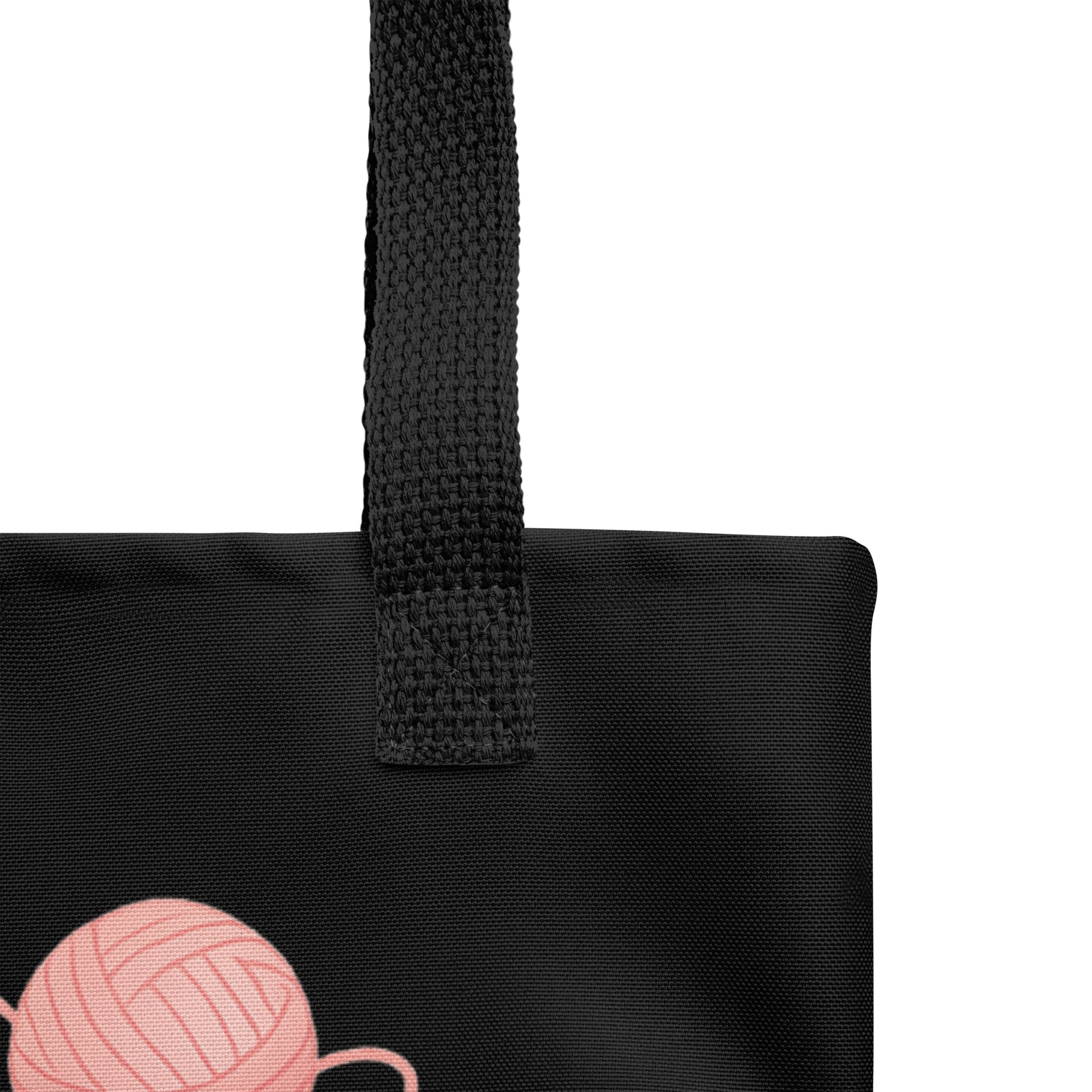 Chooses Chaos Daily Tote Bag - Funny Cat Lover Gift - Aesthetic Black Canvas Shoulder Bag